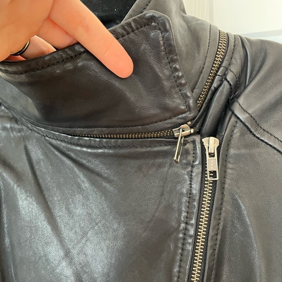 SOÏA&KYO Leather biker’s jacket - Picture 2 of 11